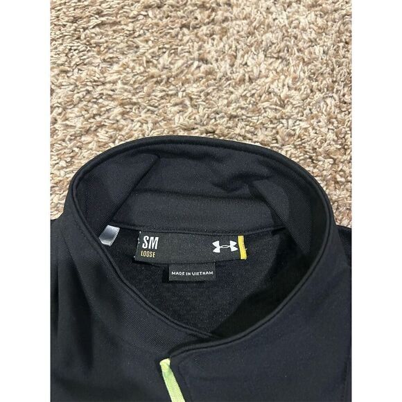 Under Armour Women's Full Zip Black Jacket Size S Standard Casual Long Sleeve - Picture 4 of 7